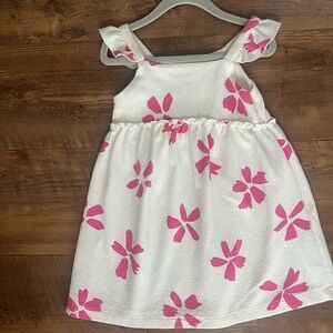 Zara 2/3T White & Pink Floral Sundress for Girls